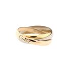Image 4 of Tricolor gold trinity ring; Cartier