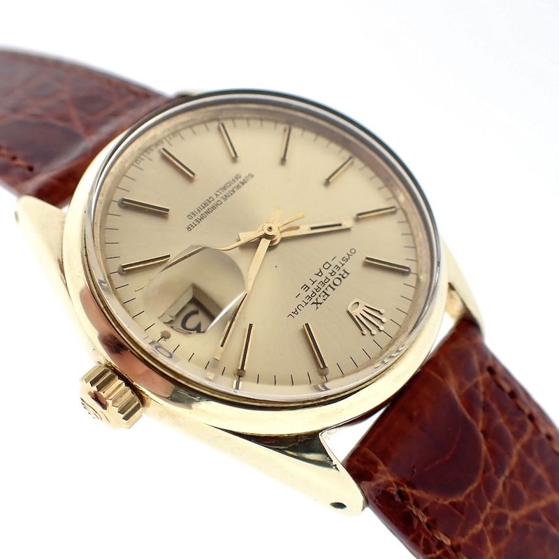 Image 6 of Rolex Date 1550; Gold capped automatic watch