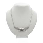 Image 1 of Silver necklace with fixed pendant | 43 cm