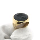 Image 7 of Gold signet ring with onyx