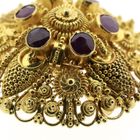 Image 3 of 22 carat gold oriental pendant/brooch with ruby