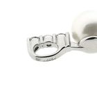 Image 6 of 18-karat white gold pendant with pearl and diamond | 0.18 ct.