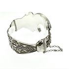 Image 4 of Silver wide bohemian bracelet | Ø 63 mm
