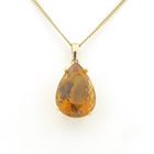 Image 6 of Gold pendant with citrine