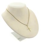 Image 4 of Gold pendant of a cross with diamond | 0.01 ct.