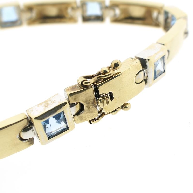Image 3 of 8-karat aquamarine bracelet | 19 cm
