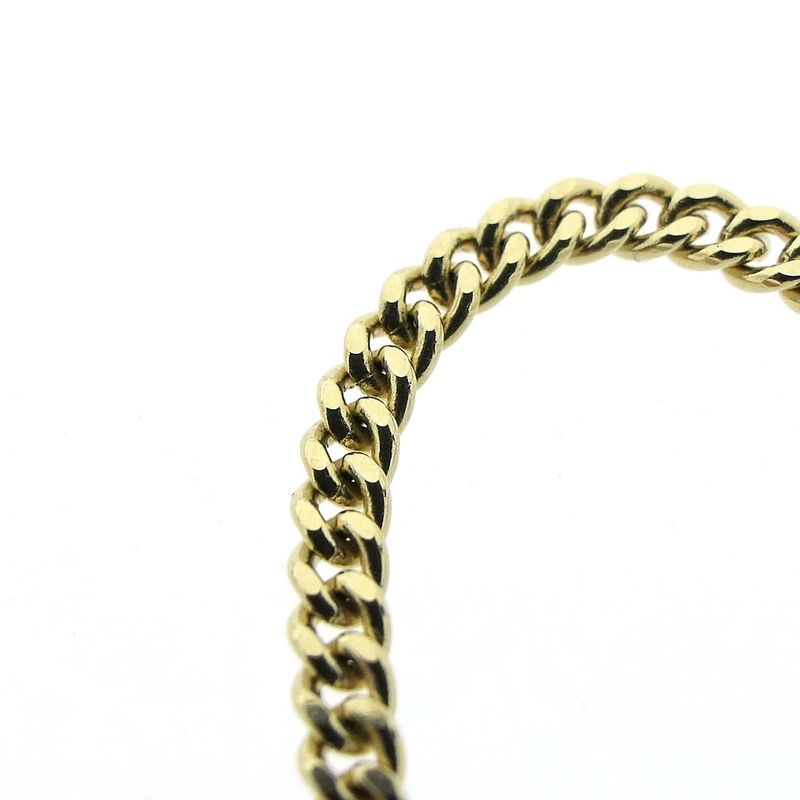Image 3 of Long gold gourmet link necklace
