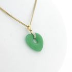 Image 5 of Gold jade pendant with diamond | 0.03 ct.