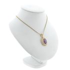 Image 9 of Vintage gold pendant with amethyst.