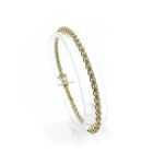 Image 1 of 18K gold tennis bracelet with diamond; 1.06 ct. | 18.5 cm