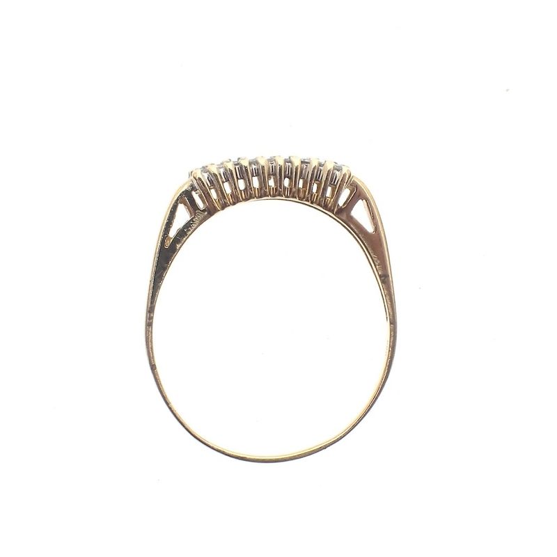 Image 4 of Gold ring pavé set with diamonds | approx. 0.14 ct.