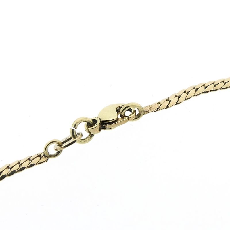 Image 5 of Two-tone gold women's bracelet with zirconia | 17.5 cm