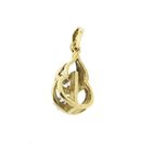 Image 5 of Golden fantasy pendant with diamond | 0.01 ct.