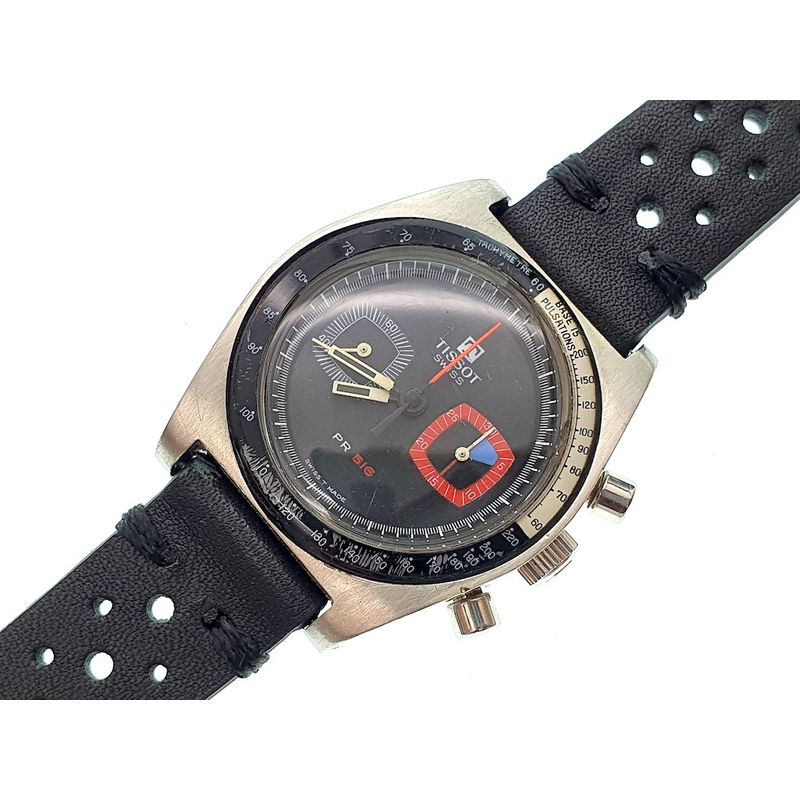 Image 5 of Tissot Vintage Chronograph; Men's Wristwatch | PR516