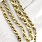 Image 6 of Twisted Gold Link Necklace; 14 Karat; 51.5 cm