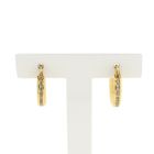 Image 1 of Gold earrings with zirconia; Ø 15.0 mm