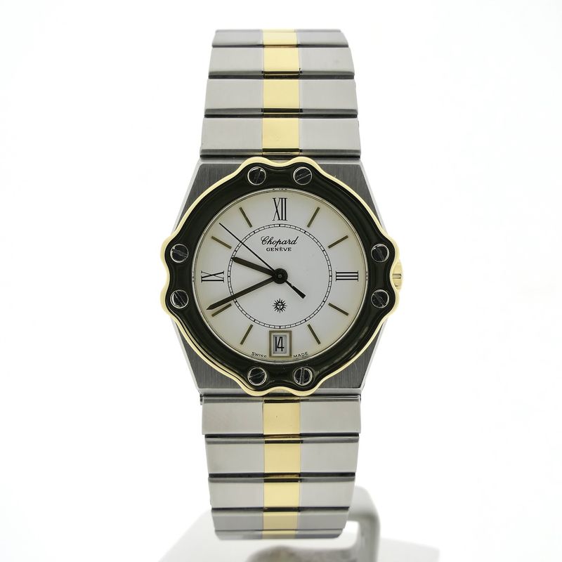 Image 12 of Chopard St. Moritz 8023; 18k gold/steel watch