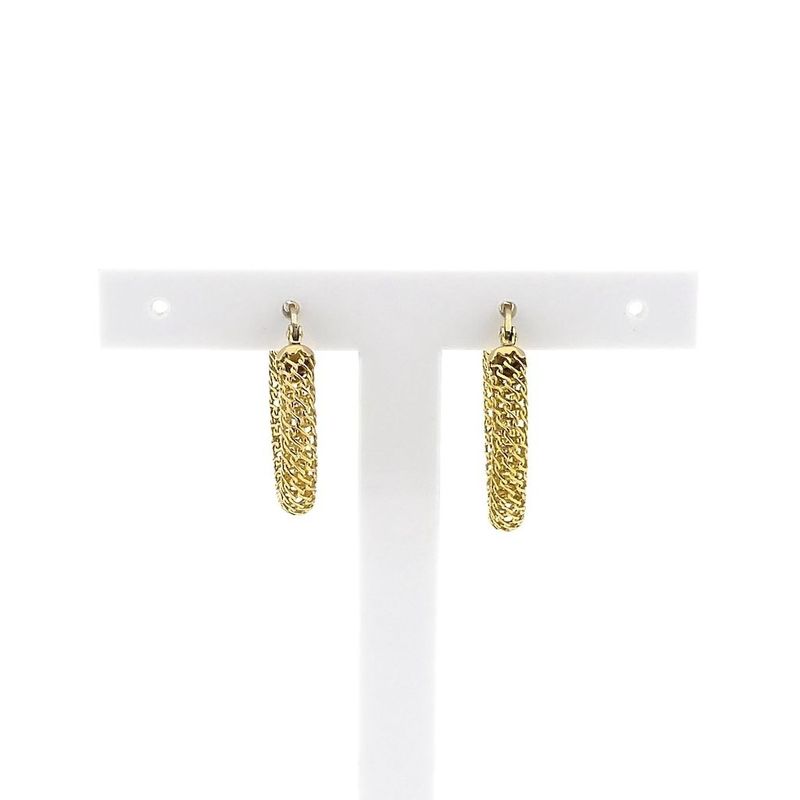 Image 2 of Gold earrings; Ø 23.5 mm
