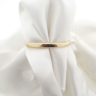 Image 2 of Gold smooth slave bracelet | Ø 64 mm