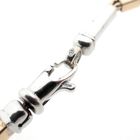 Image 4 of Two-tone gold checkered link necklace | 45 cm