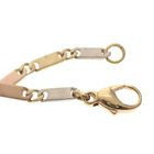 Image 4 of Tricolor gold matte link bracelet