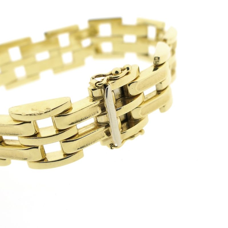 Image 3 of Gold Bismarck link bracelet