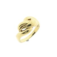 Gold ring with knotted design