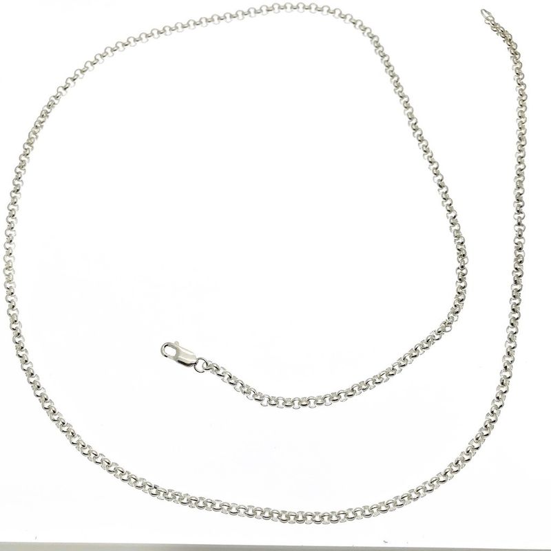 Image 4 of Silver long jasseron necklace | 70.5 cm