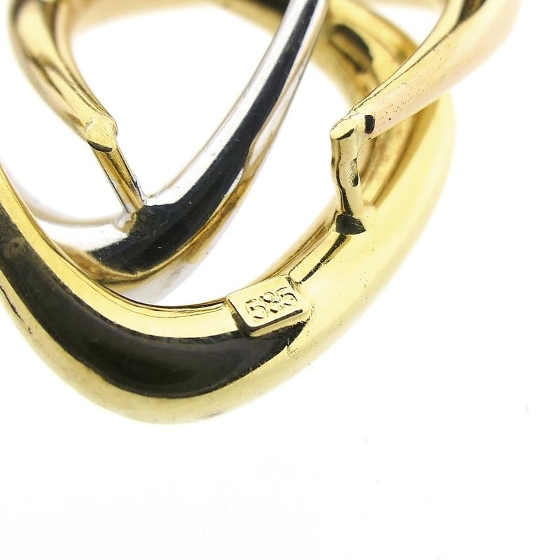 Image 5 of Tricolor gold dynamic brooch