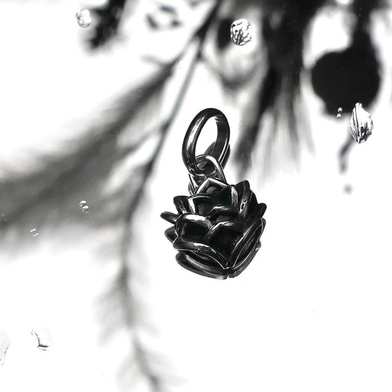 Image 3 of Silver Buddha to Buddha pendant; Lotus