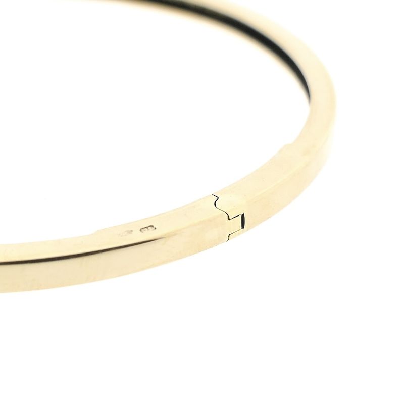 Image 5 of Gold subtle slave bracelet; Size M