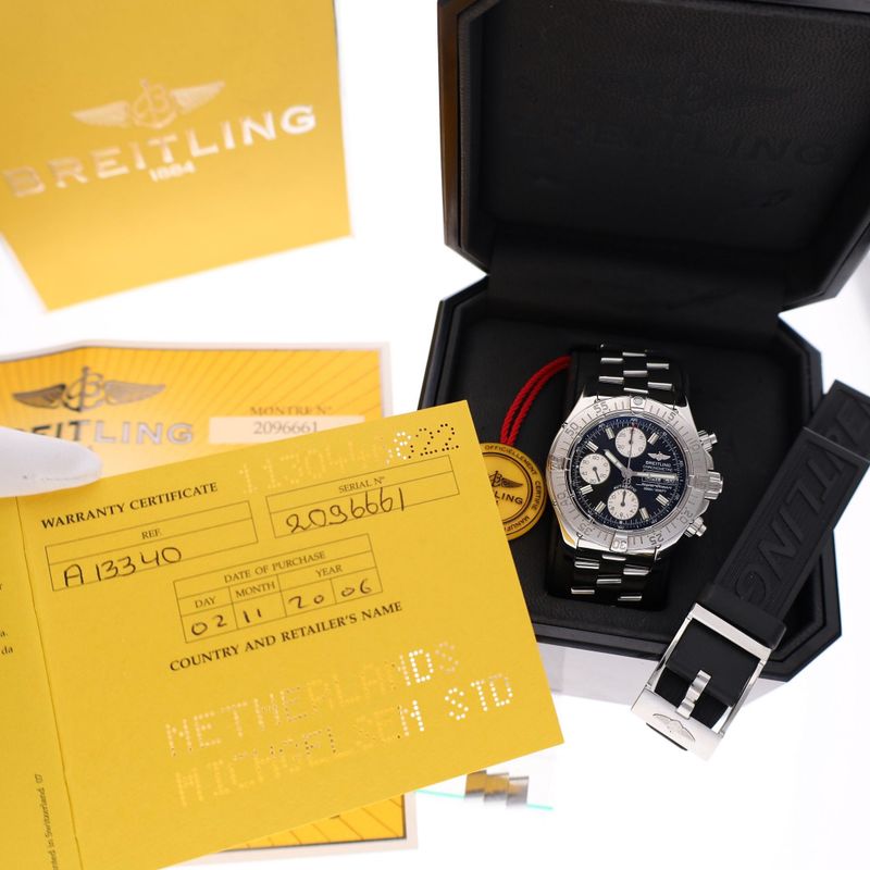 Image 8 of Breitling Chrono Superocean A13340; Automatic Men's Watch