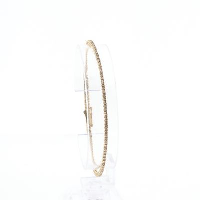 Image 1 of Rose gold bracelet with diamonds; 1.08 ct. | 18 cm