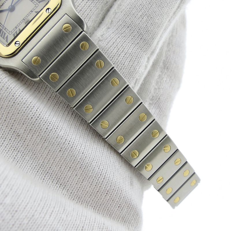 Image 8 of Cartier Santos Galbee; Gold/steel unisex watch