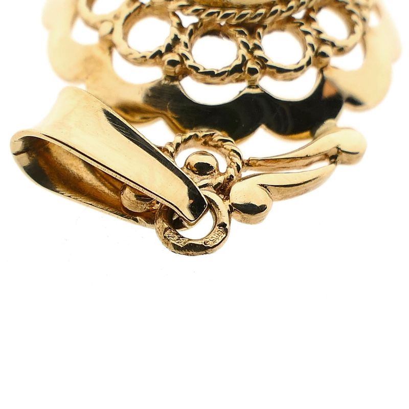 Image 7 of Vintage Gold Pendant with Garnet