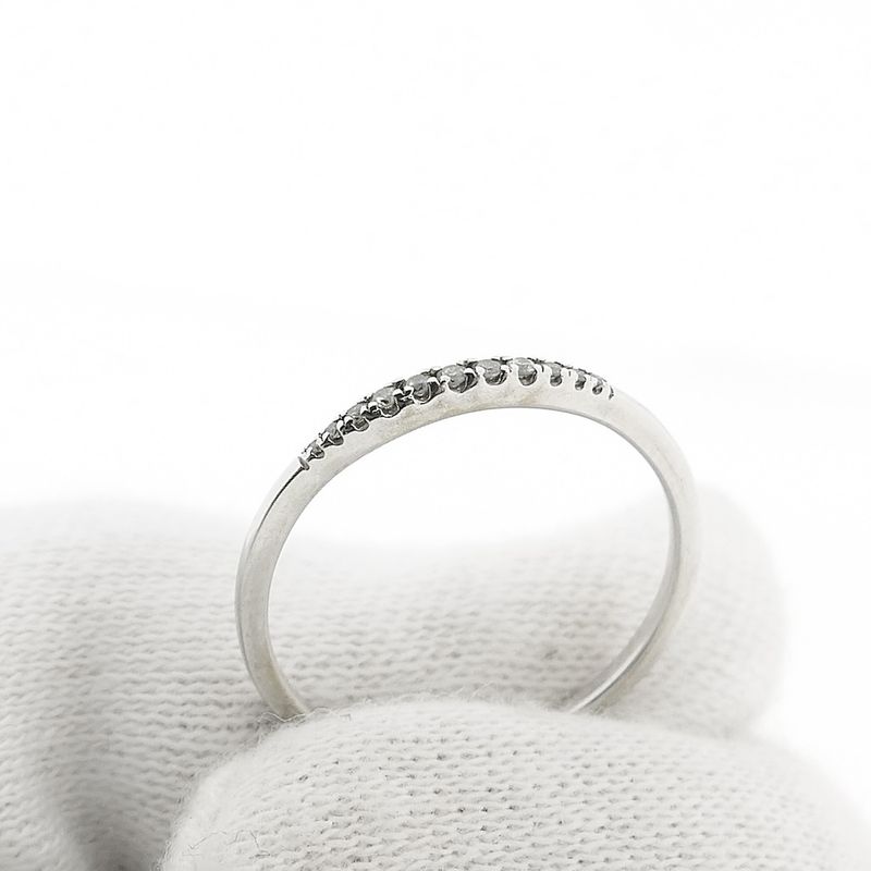 Image 6 of White gold ring with diamond | 0.05 ct.