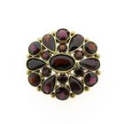 Image 1 of Vintage gold brooch with garnet