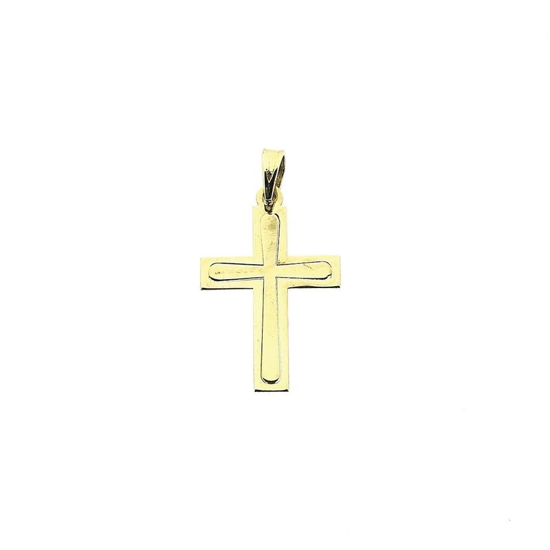 Image 1 of Gold pendant of a cross