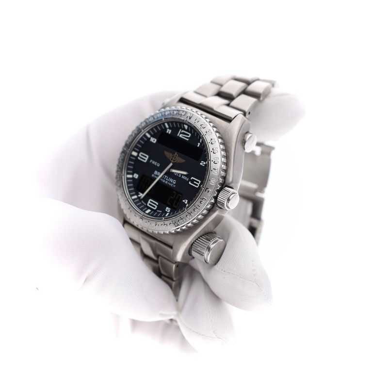 Image 8 of Breitling Emergency E56121.1; Titanium Watch with SOS Transmitter