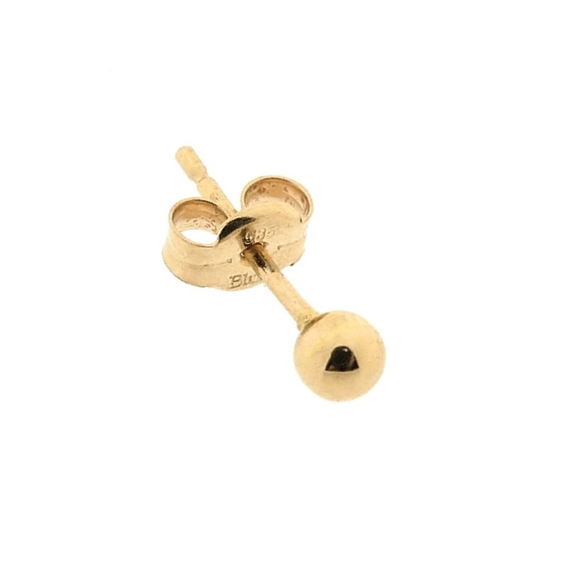 Image 5 of Rose gold stud earrings | Round button