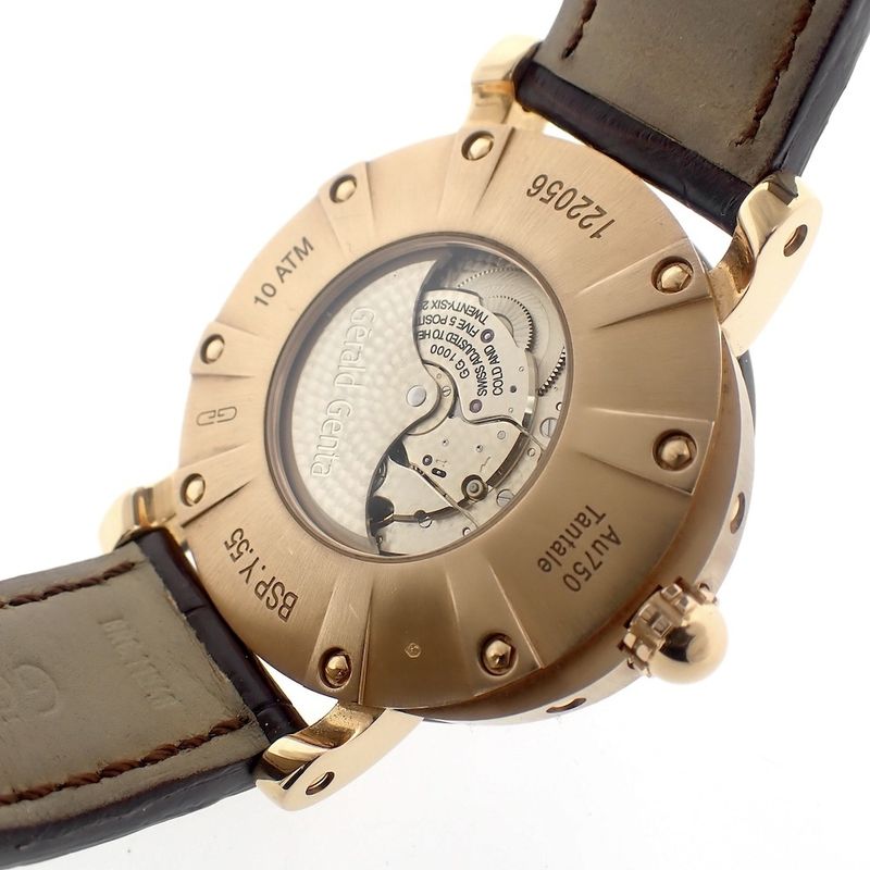 Image 5 of Gerald Genta Arena Bi-Retro; 18k gold men's watch with Tantalum bezel