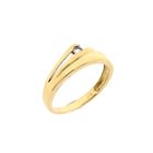 Image 1 of Gold ring with zirconia
