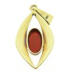 Image 11 of Vintage gold pendant with carnelian.