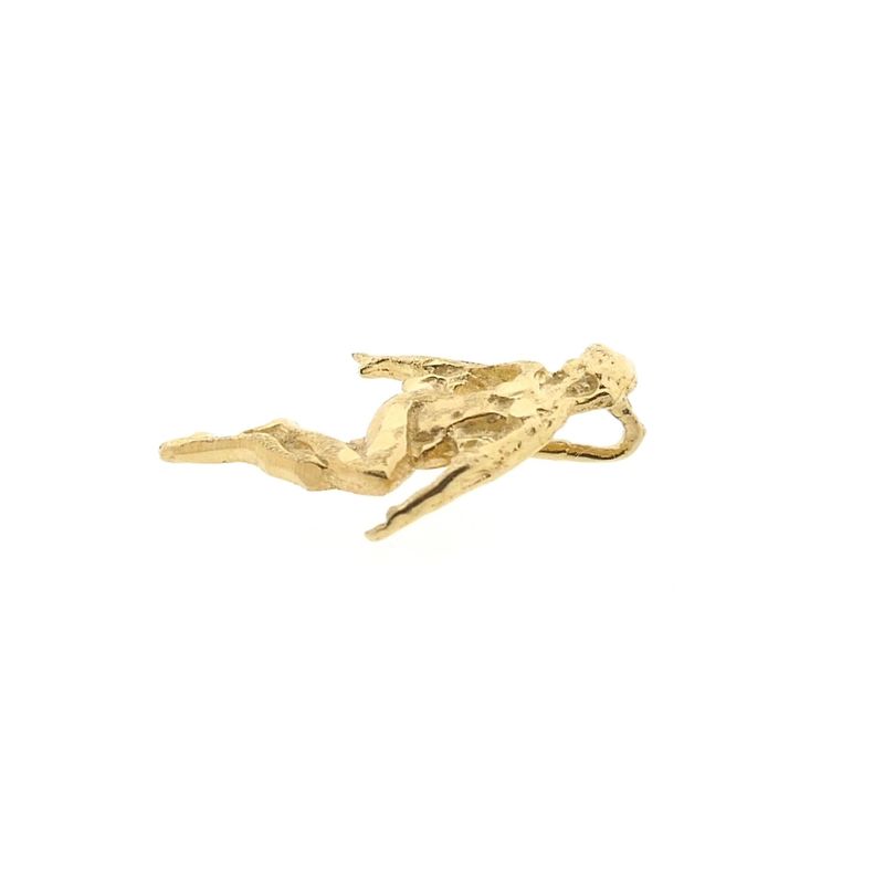 Image 7 of Golden abstract pendant of an elf