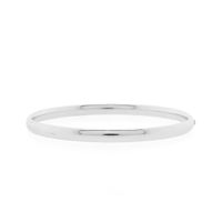 White gold twisted bangle | Ø 60 mm