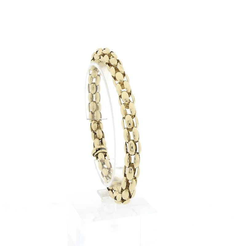 Image 1 of Gold Mesh Link Bracelet