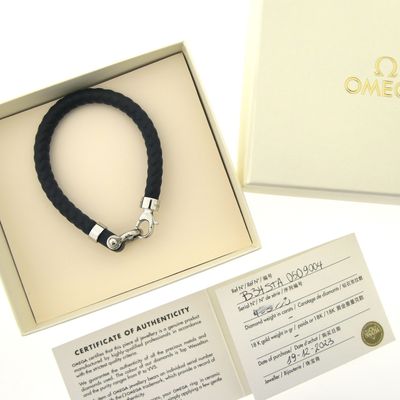 Omega Accessories; Sailing Bracelet; Blue; Rubber; (L) 21cm Image 2 of Omega Accessories; Sailing Bracelet; Blue; Rubber; (L) 21cm