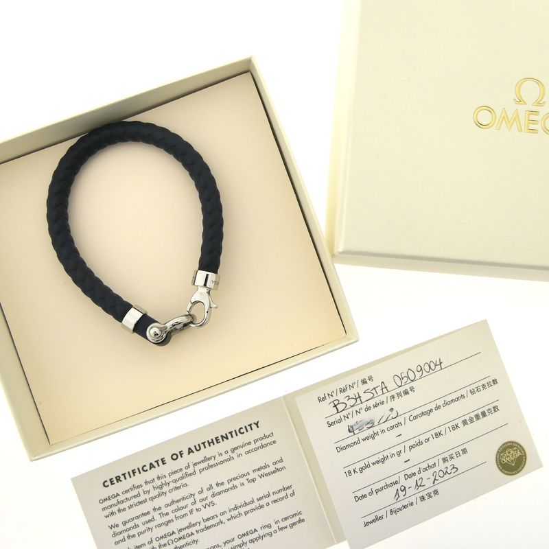 Image 2 of Omega Accessories; Sailing Bracelet; Blue; Rubber; (L) 21cm