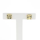 Image 1 of Gold square fantasy stud earrings