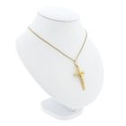 Image 4 of 18-karat gold pendant of a cross with corpus | INRI